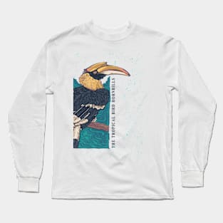 tropical bird vintage Long Sleeve T-Shirt